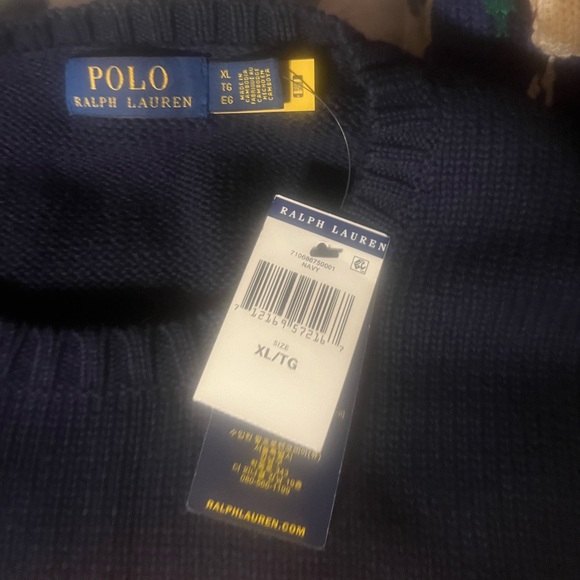 Polo by Ralph Lauren Men's Dark Blue Crewneck Sweater